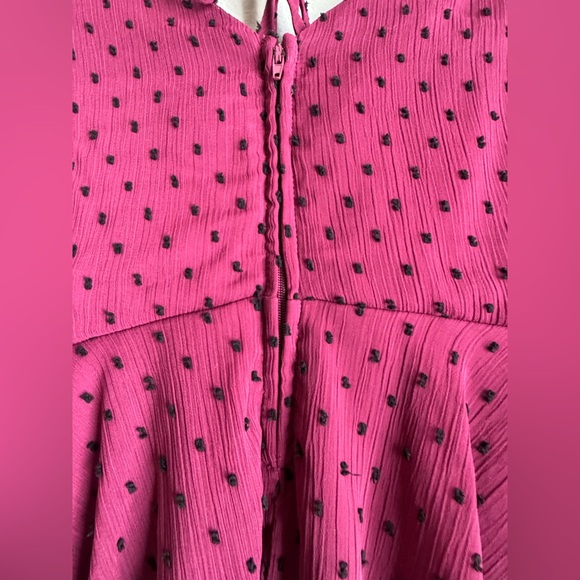 Xtraordinary Burgundy Layered Mini Dress - Picture 3 of 8